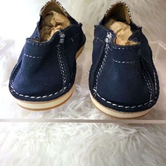 BRAND NEW ! RANK -45 LEATHER AND TEXTILE UPPER NAVY BLUE,AND WHITE,MANMADE SOLE, - Picture 4 of 9